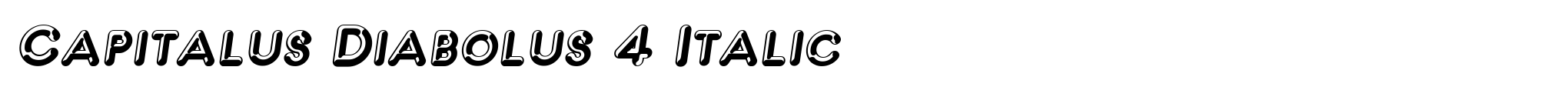 Capitalus Diabolus 4 Italic image